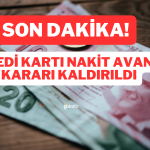Merkez Bankası: Nakit Avansta Sınırlama Kararı Kaldırıldı