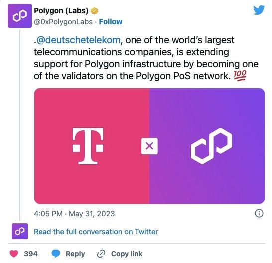 Polygon Labs Tweet