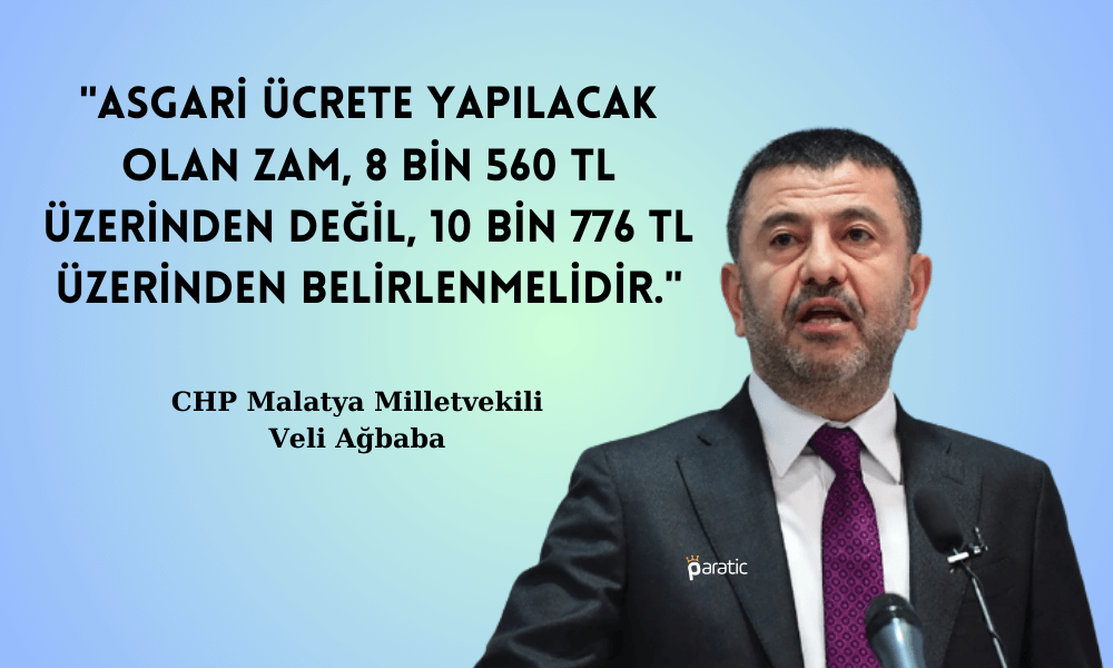 CHP’li Ağbaba: Önce Asgari Ücretlinin 5 Aylık Kaybı Ödensin