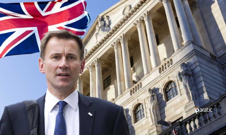 İngiltere Maliye Bakanı Hunt BoE’nin Faiz Kararını Destekledi
