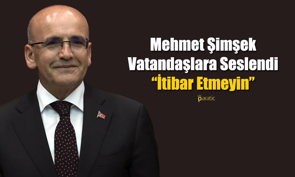 Mehmet Şimşek: Sabır ve Zamana İhtiyacımız Var