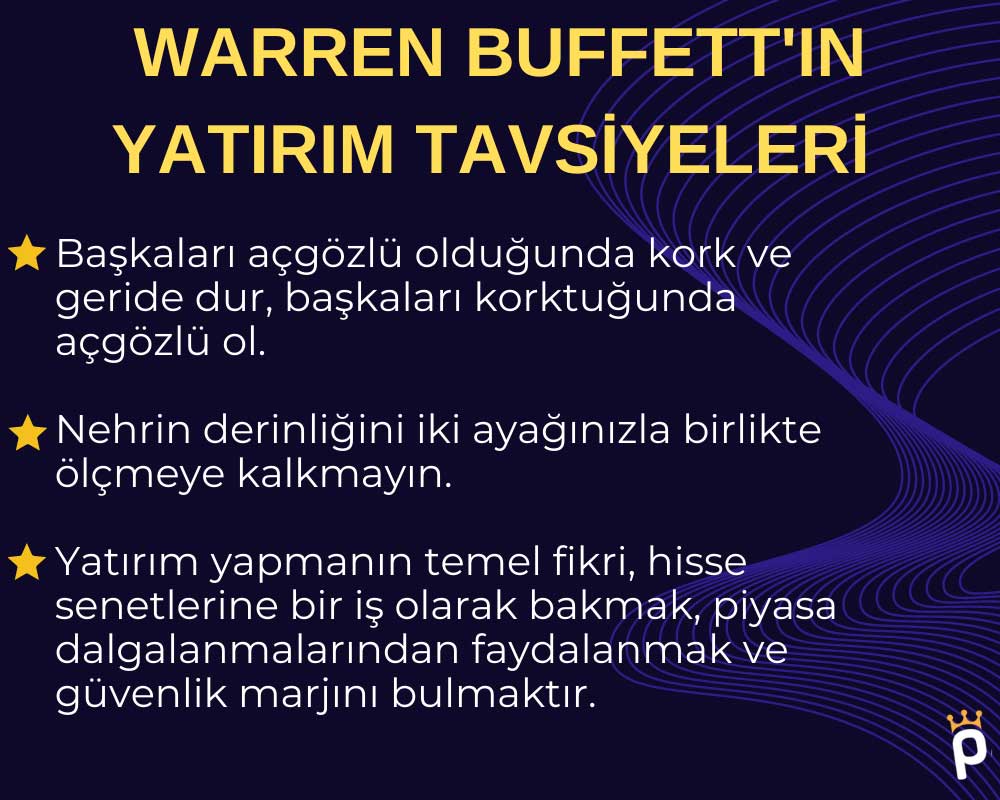 Warren Buffett Yatırım Tavsiyeleri