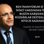 Bakan Şimşek: 2024’te Rüzgar Türkiye’nin Desteğine Esecek