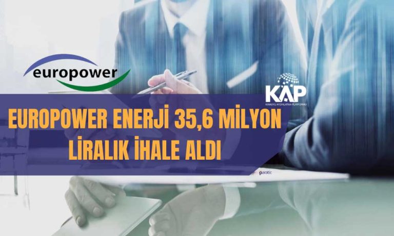 Europower Enerji 1,3 Milyon Dolarlık İhale Aldı