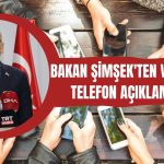Şimşek’ten Vergisiz Telefon ve Bilgisayar Açıklaması