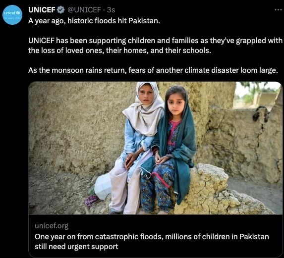 Unicef Pakistan Tweeti