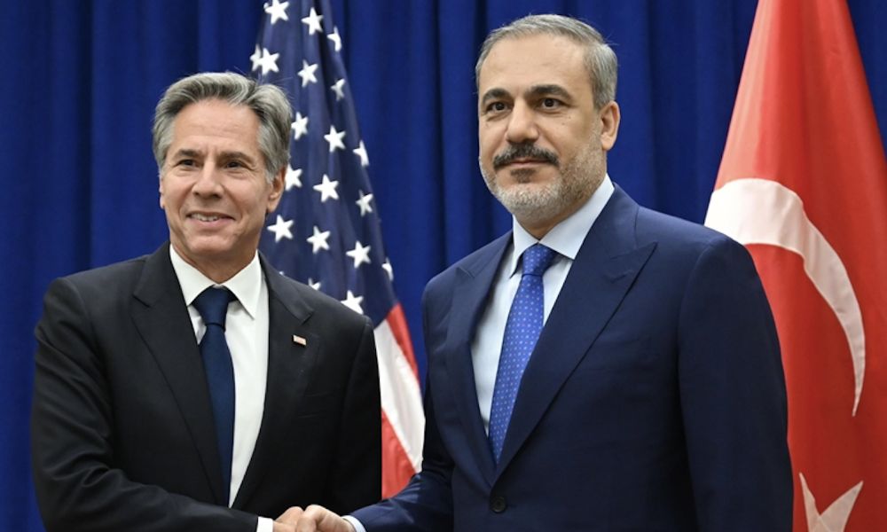 Bakan Fidan ile ABD Dışişleri Bakanı Blinken Bir Araya Geldi
