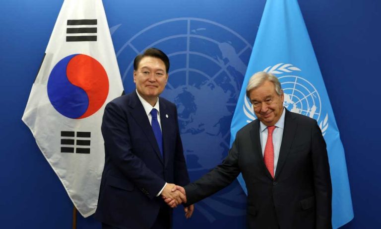 Güney Kore Devlet Başkanı ile Guterres’ın İş Birliği Görüşmesi