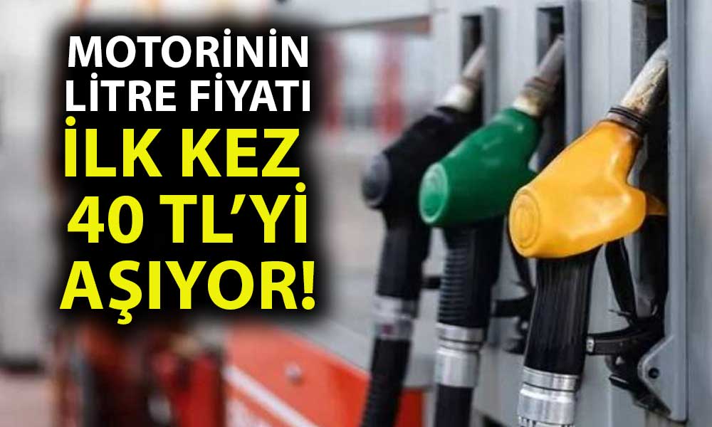 Motorine Yeni Zam Yolda: Litre Fiyatı 40 TL’yi Aşıyor