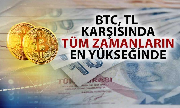 Bitcoin, Türk Lirası Karşısında Rekor Seviyeye Çıktı