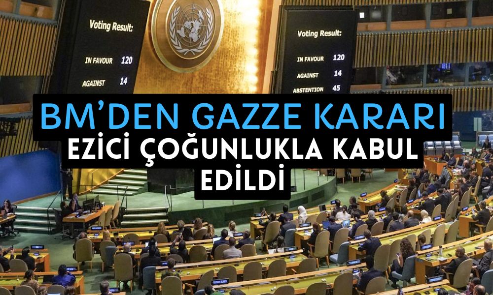 BM Genel Kurulu’nda Gazze için Kritik Tasarı Kabul Edildi