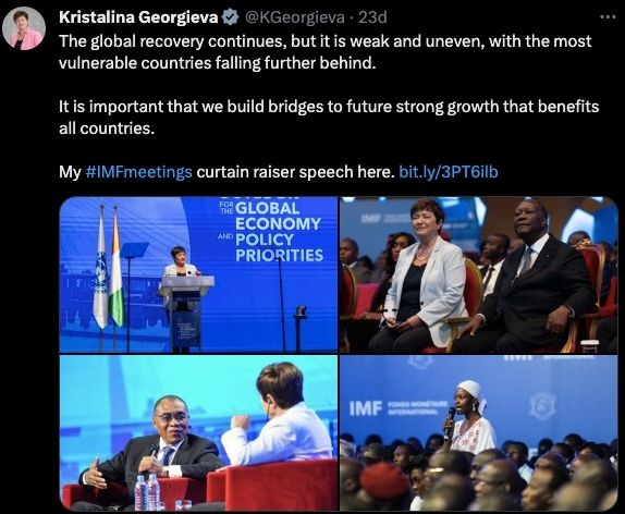 Georgieva Küresel Ekonomi Açıklamaları