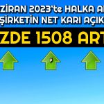 Bu Şirkete Halka Arz Yaradı! Net Kar Yüzde 1508 Arttı