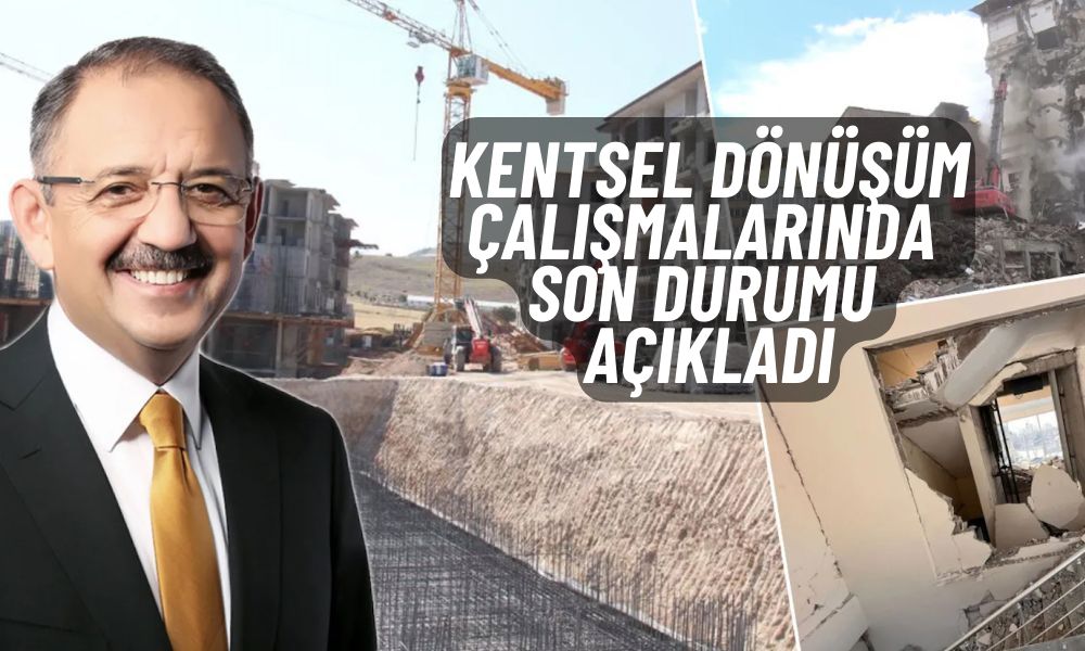 Kentsel Dönüşüm Projelerine Sağlanan Kaynak Tutarı Açıklandı