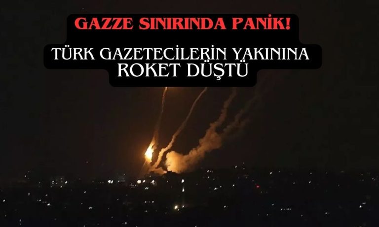 İsrail’de Türk Gazetecilerin Bulunduğu Alana Roket Düştü