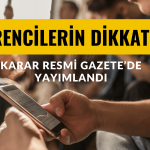 Üniversite Öğrencilerini İlgilendiren Karar! 1 Kasım’da Başlıyor