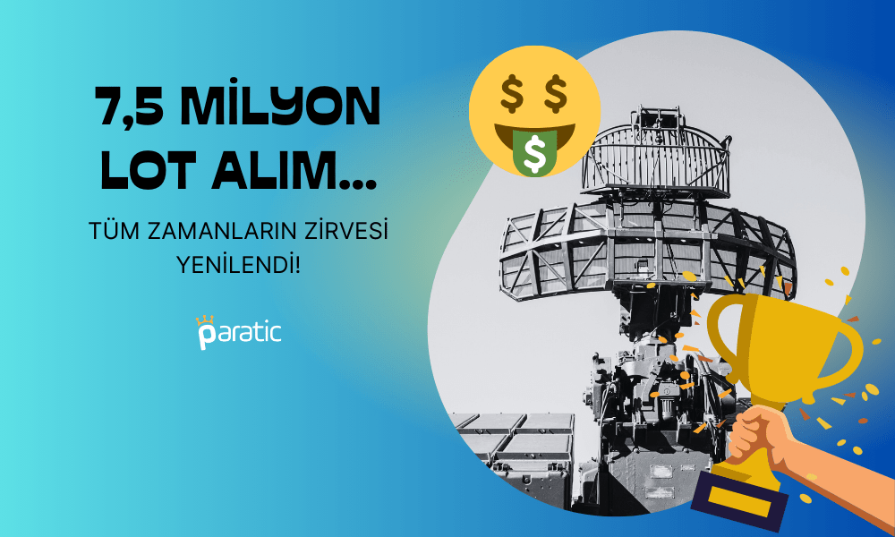 7,5 Milyon Lot Alım O Hisseyi Zirveye Taşıdı!