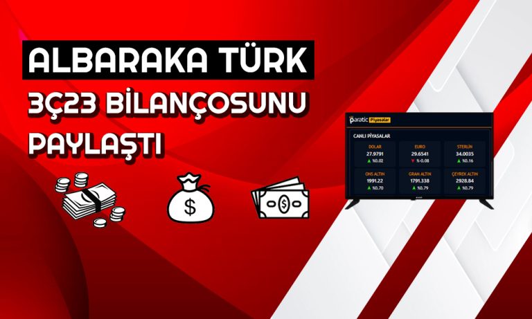 Albaraka Türk 3Ç23 Bilançosunu Açıkladı! TL Kredileri Büyüdü