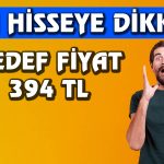 Bu Hisse için Hedef Fiyat 394 TL, “Al” Tavsiyesi Veriliyor