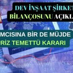 Bilançosunu Açıklayan Dev Şirketten Bir de Temettü Sürprizi Geldi