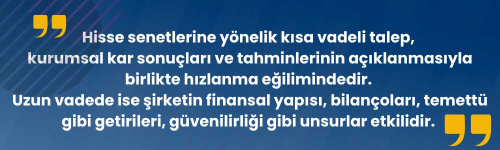 Hisse Senedi Kısa Vadede Etkileyen Faktörler 