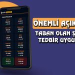 Borsa Yükselirken Taban Olan Hisseye Kredili İşlem Yasağı