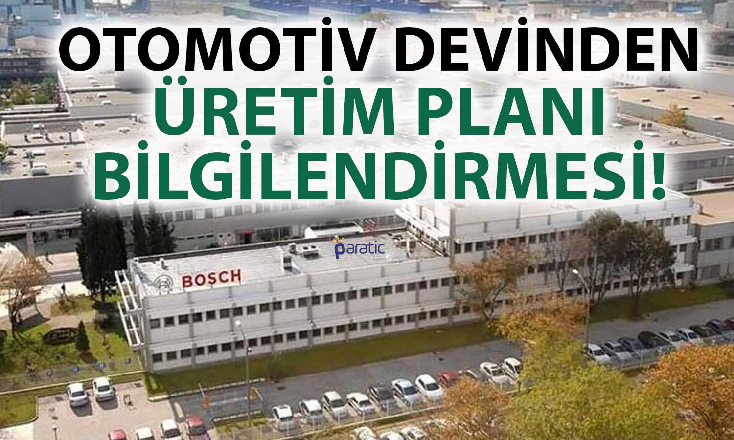 Otomotiv Şirketinden Üretim Projesine İlişkin Bilgilendirme