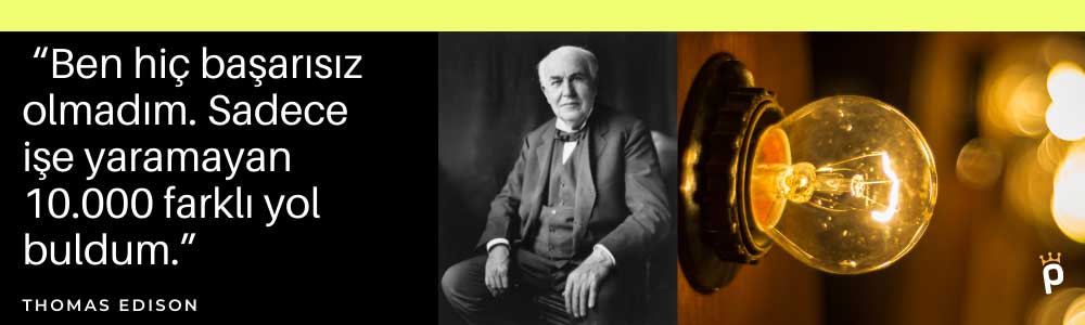 Thomas Edison Strateji Sözü