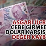 Asgari Ücret Dolardaki Yükseliş ile Ödenmeden Değer Kaybetti