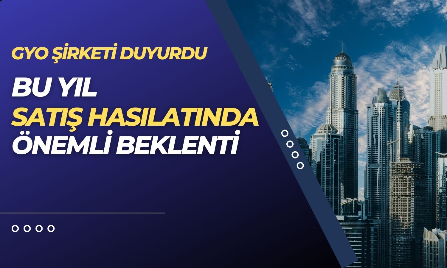 Hisse Kazancı Ayda Yüzde 40’ı Geçen GYO’dan Hasılat Duyurusu
