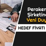 Hedef Fiyatı 625 TL Olan Şirketten Faaliyet Açıklaması