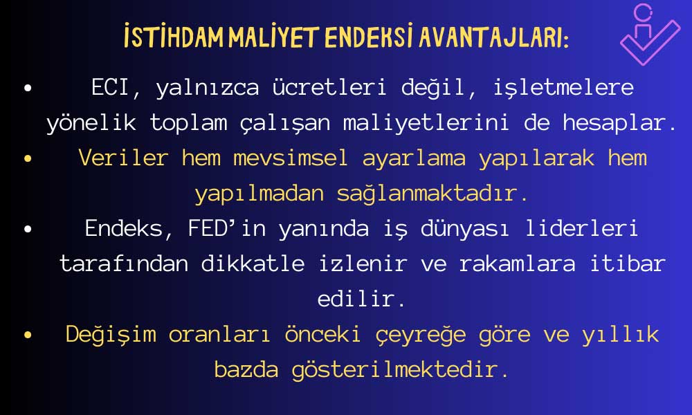 İstihdam Maliyet Endeksi Avantajları 