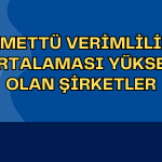 Temettü Verimliliği Ortalaması En Yüksek Şirketler