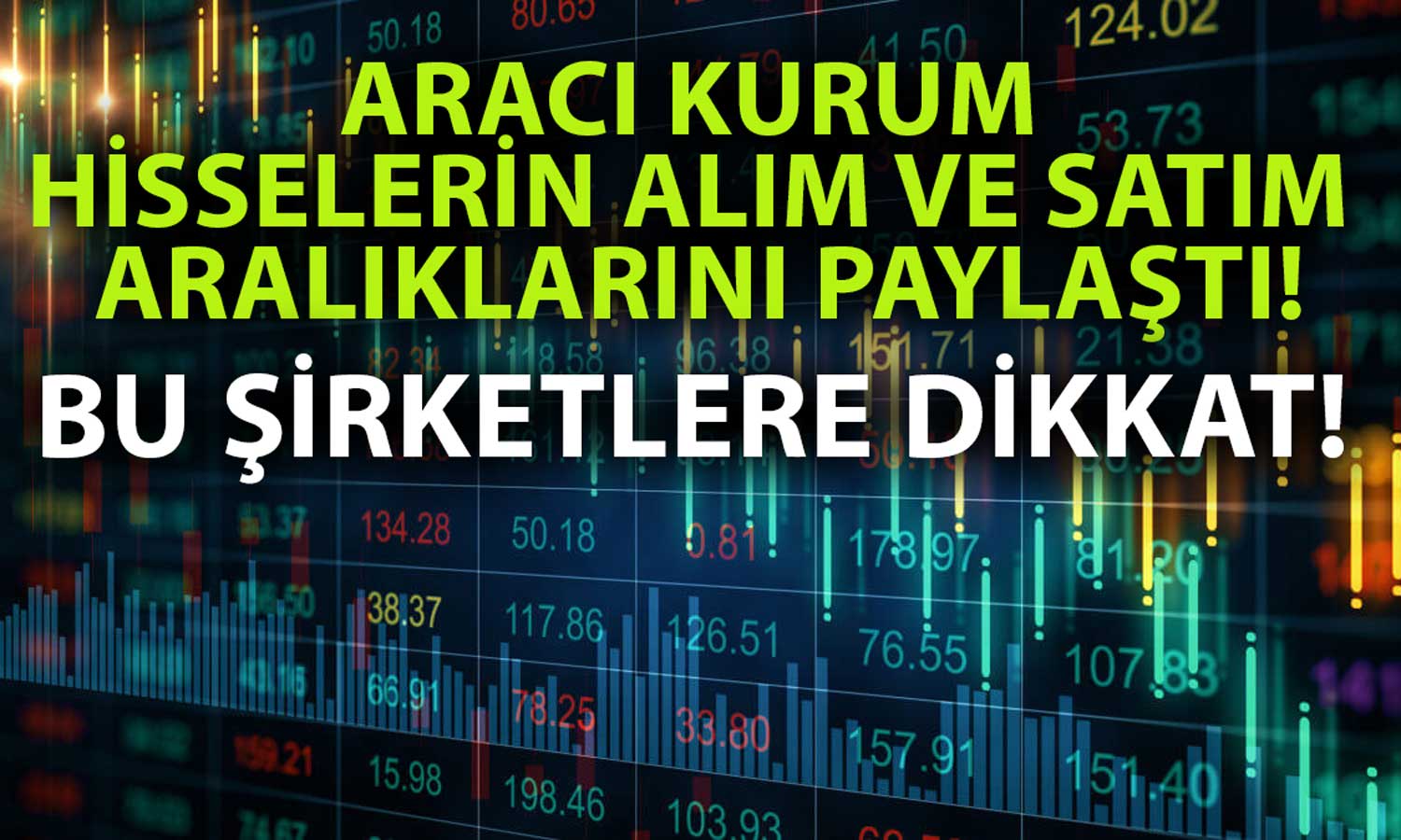 Yatırım Finansman Bu Hisseleri Radarına Aldı