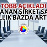 TOBB Açıkladı: Kurulan Şirket Sayısı Ocak’ta Azaldı