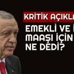 Erdoğan’dan Emeklilere Zam için Enflasyon Şartı