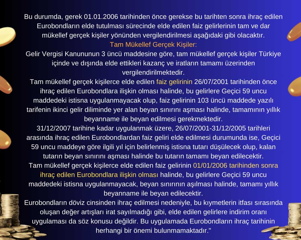 Eurobond Vergilendirmesi