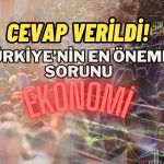 Vatandaş Yanıtladı: Türkiye’nin En Önemli Sorunu “Ekonomi”