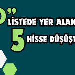 Teknik Takip Listesindeki 5 Hisse Düşüşte