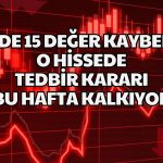 Teknoloji Hissesinde Tedbir Kararı Kalkıyor!