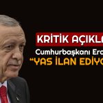 Erdoğan’dan Kabine Sonrası Açıklama: Yas İlan Ediyoruz