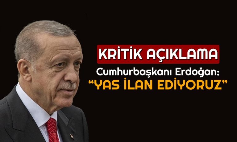 Erdoğan’dan Kabine Sonrası Açıklama: Yas İlan Ediyoruz