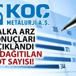 Koç Metalurji Halka Arz Sonuçları Açıklandı: Kaç Lot Düştü?