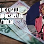 Yaşlı ve Engelli Aylıkları Hak Sahiplerine Ulaştı