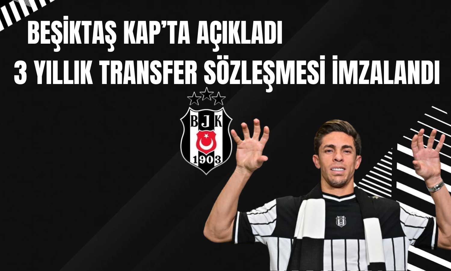 Beşiktaş Yeni Transferini ve Maliyetini KAP’ta Açıkladı!