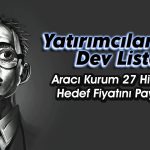 Bu 27 Adet Hisseye Dikkat! Aracı Kurum Tavsiye Etti