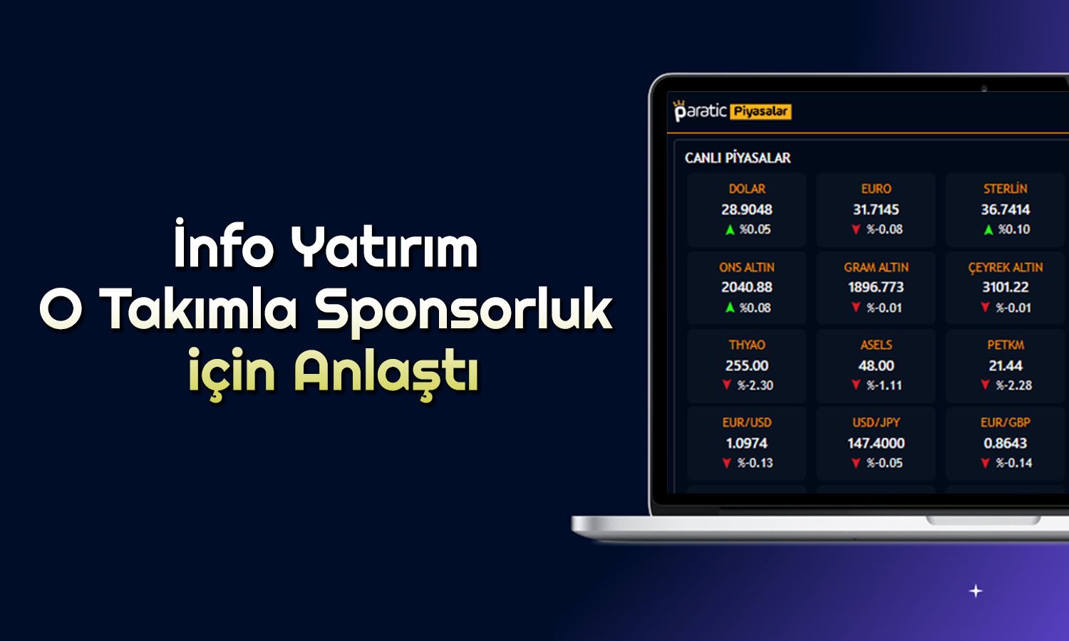 İnfo Yatırım KAP’a Bildirdi: Sponsorluk için İmzalar Atıldı