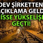 Altın Arayacak Şirketin Son Duyurusu Hisseyi Harekete Geçirdi!