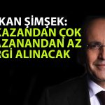 Bakan Şimşek’ten Vergi Paketi Açıklaması: Dar Gelirliyi Etkilemeyecek