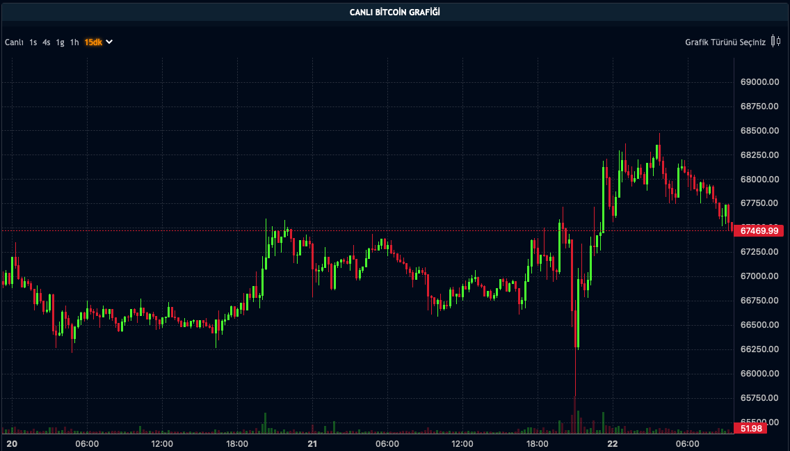 Bitcoin Fiyatı - 22.07.2024